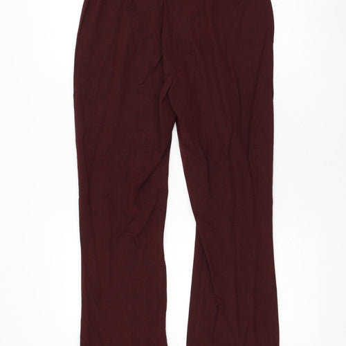 NEXT Womens Red  Polyester Trousers  Size 10 L27 in Regular Zip