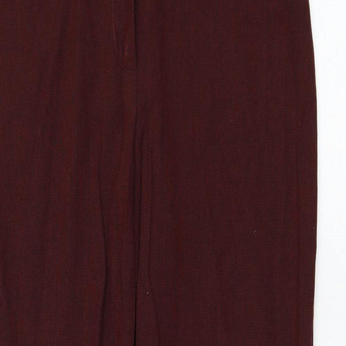 NEXT Womens Red  Polyester Trousers  Size 10 L27 in Regular Zip