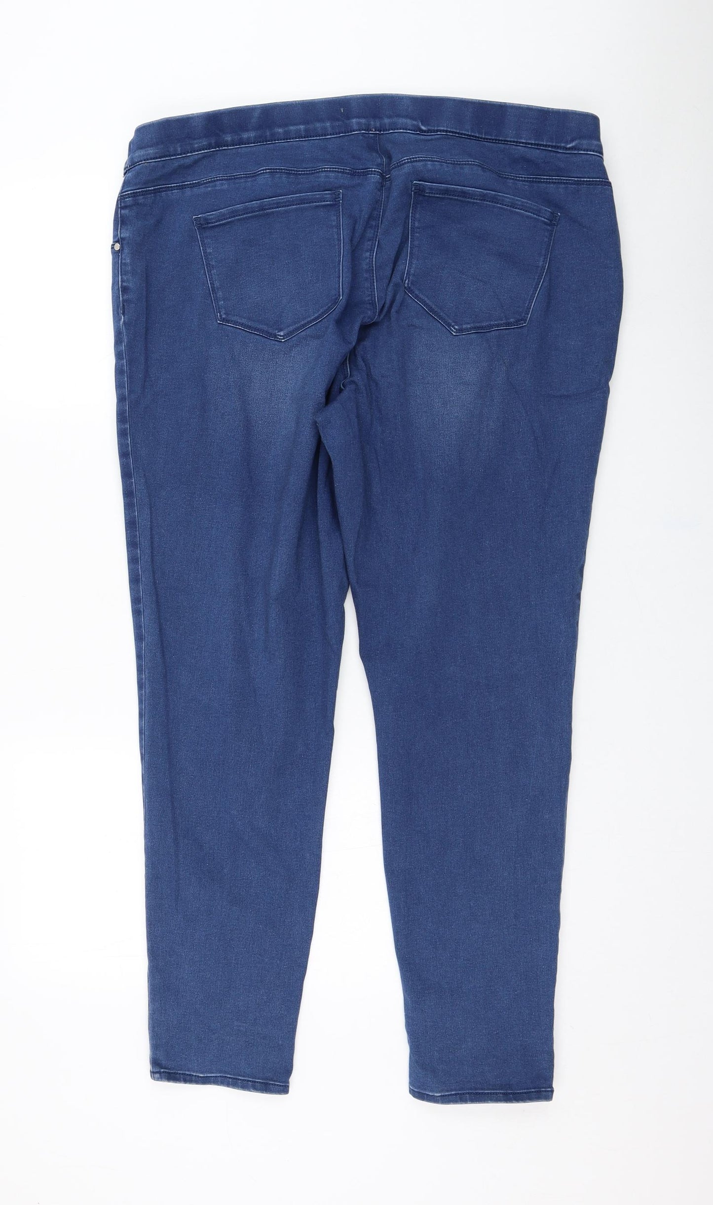 George Womens Blue  Cotton Jegging Leggings Size 20 L27 in