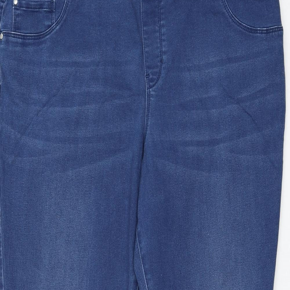 George Womens Blue  Cotton Jegging Leggings Size 20 L27 in