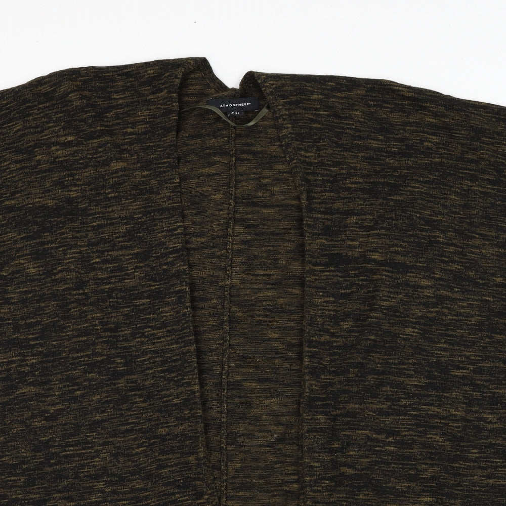 Atmosphere Womens Green Square Neck  Viscose Cardigan Jumper Size S