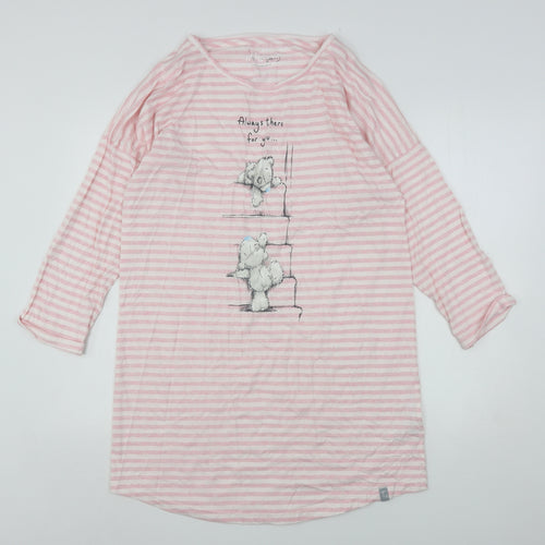 Me To You Womens Pink Striped Cotton Top Dress Size 12