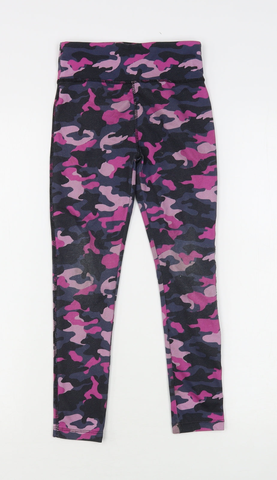 Dunnes Stores Girls Multicoloured Camouflage Polyester Sweatpants Trousers Size 6-7 Years  Regular  - Leggings