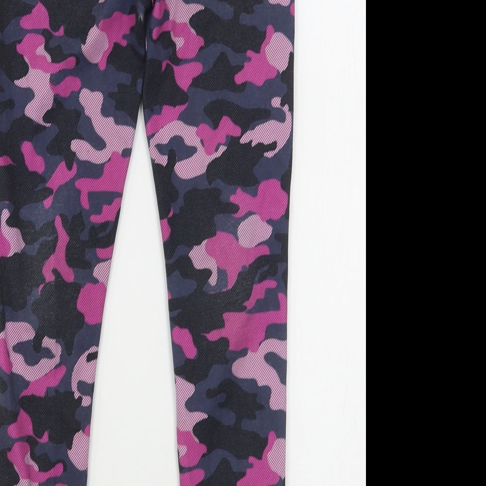 Dunnes Stores Girls Multicoloured Camouflage Polyester Sweatpants Trousers Size 6-7 Years  Regular  - Leggings