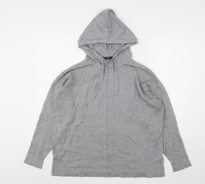 Dunnes Stores Girls Grey  Viscose Pullover Hoodie Size L