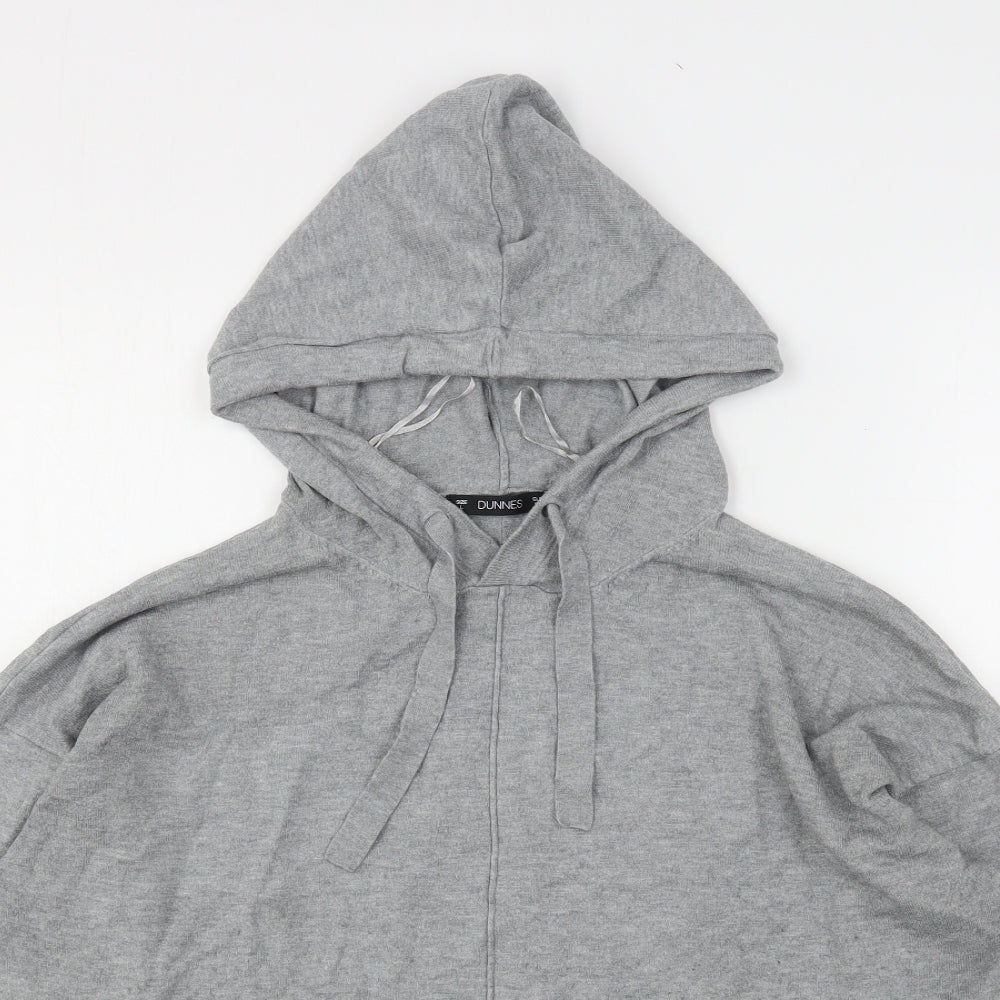 Dunnes Stores Girls Grey  Viscose Pullover Hoodie Size L