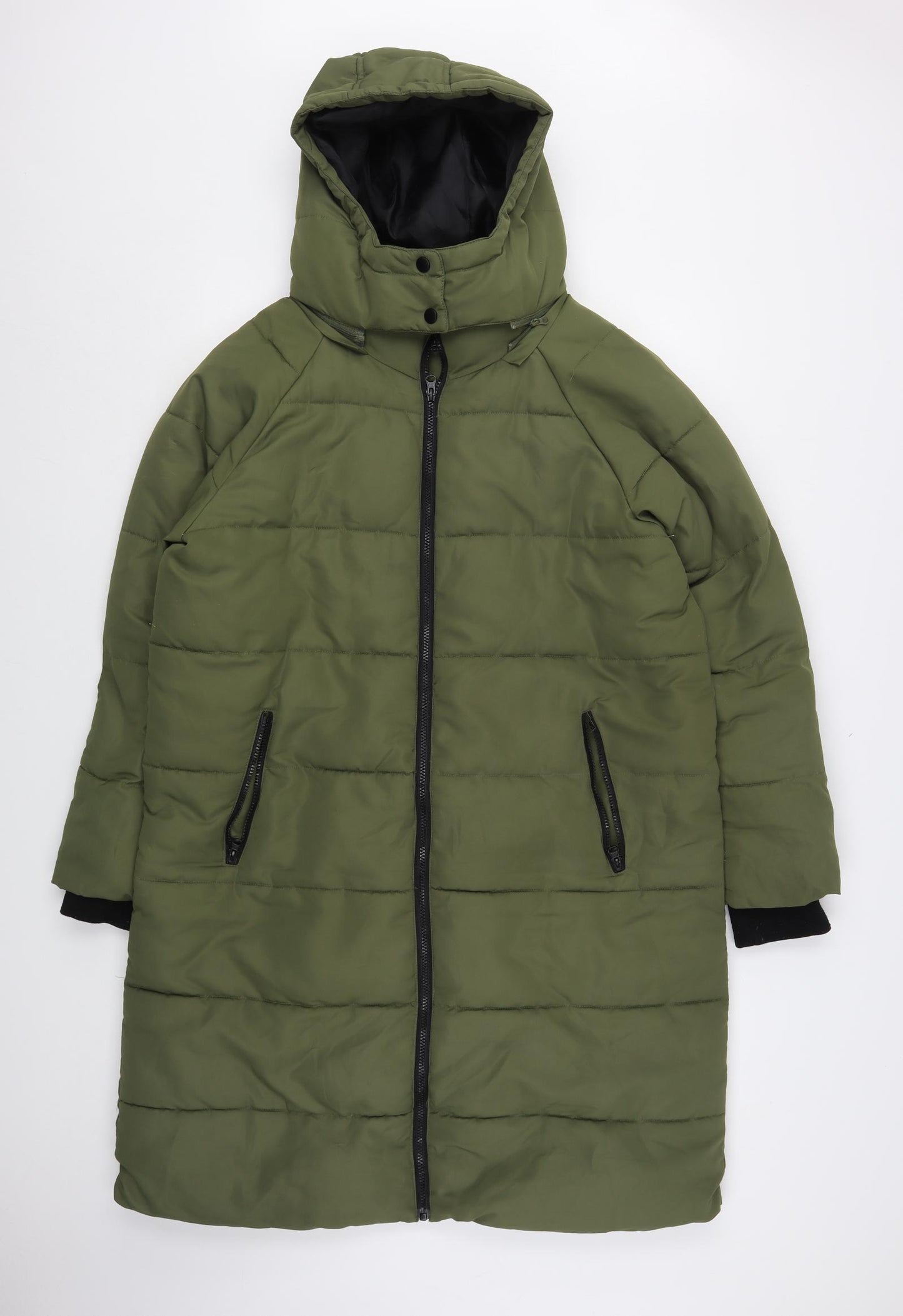 Primark Womens Green   Rain Coat Coat Size 14