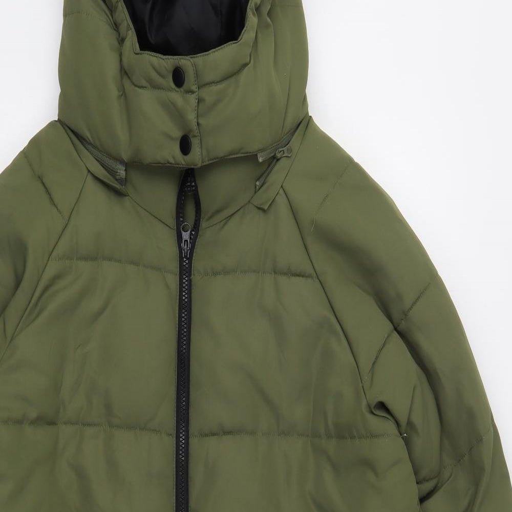 Primark Womens Green   Rain Coat Coat Size 14