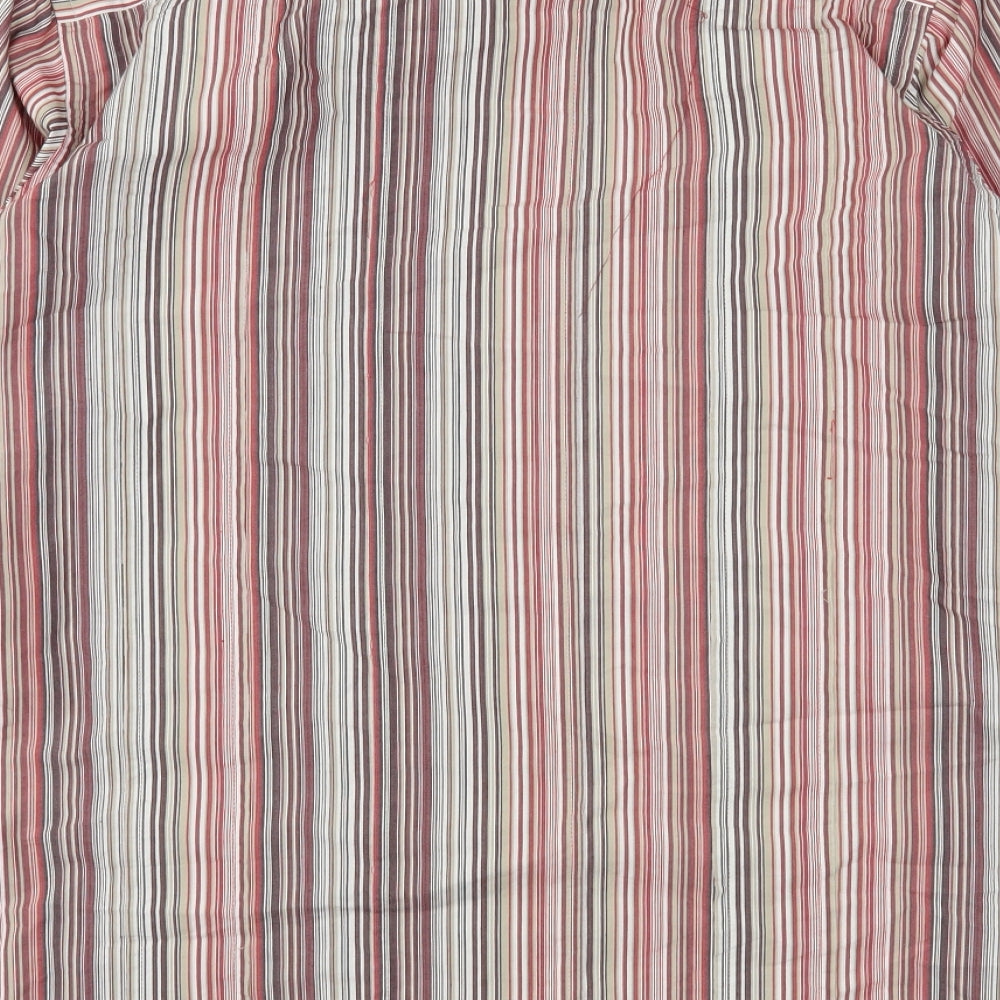 Topman Mens Multicoloured Striped Cotton  Button-Up Size XL Collared