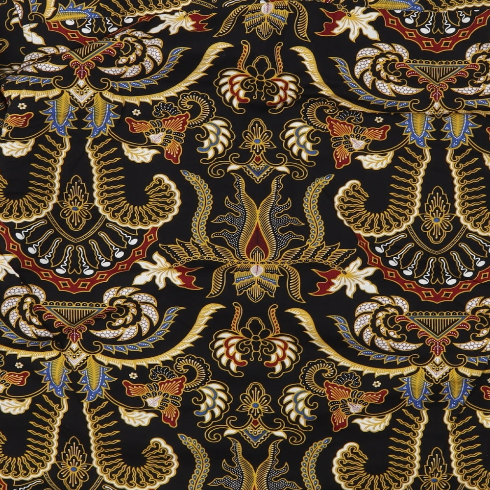 Bali Lestani Mens Multicoloured Paisley Polyester  Button-Up Size 2XL Collared