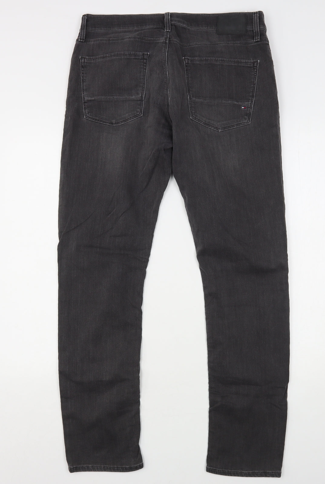 Tommy Hilfiger Mens Grey  Cotton Straight Jeans Size 34 L32 in Regular