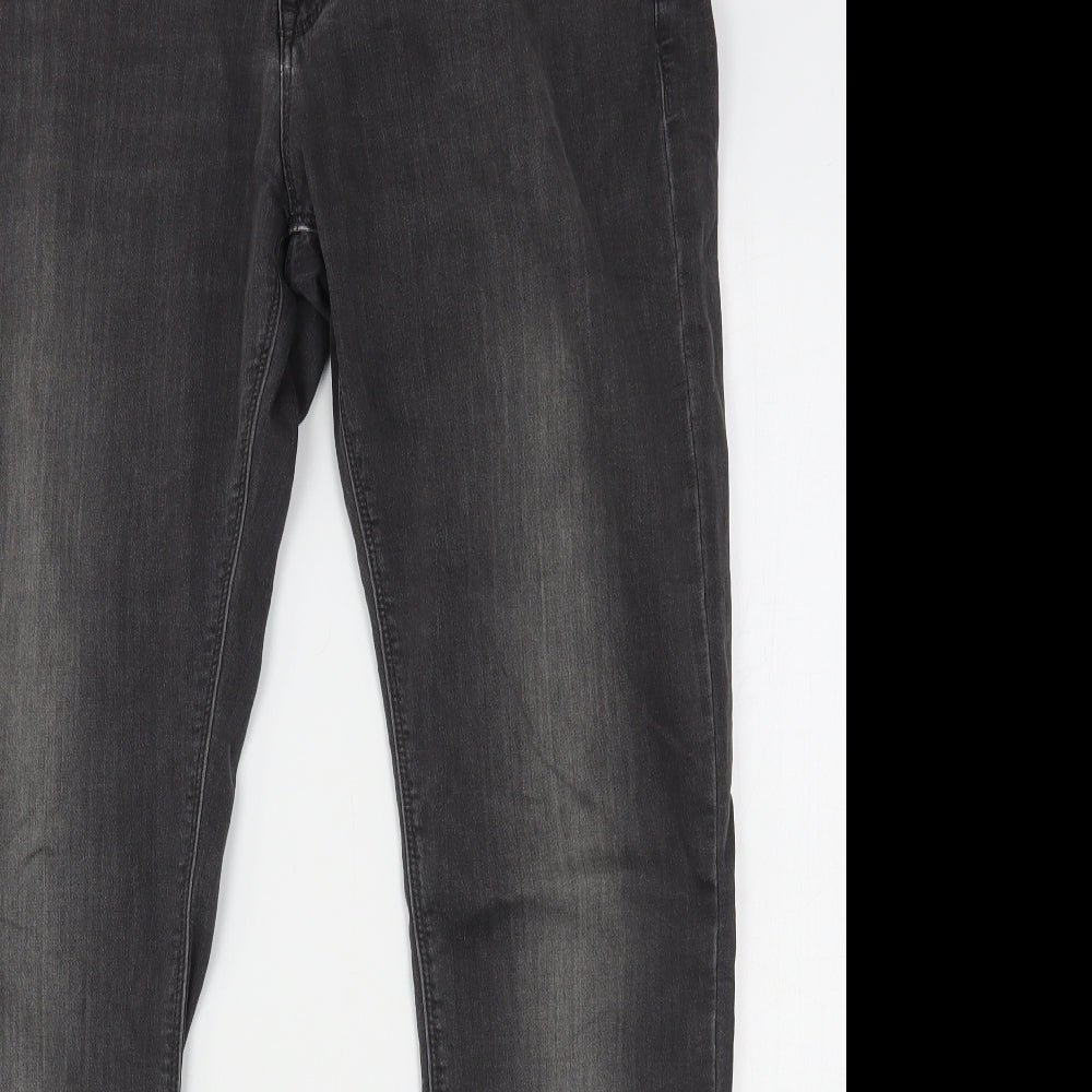 Tommy Hilfiger Mens Grey  Cotton Straight Jeans Size 34 L32 in Regular