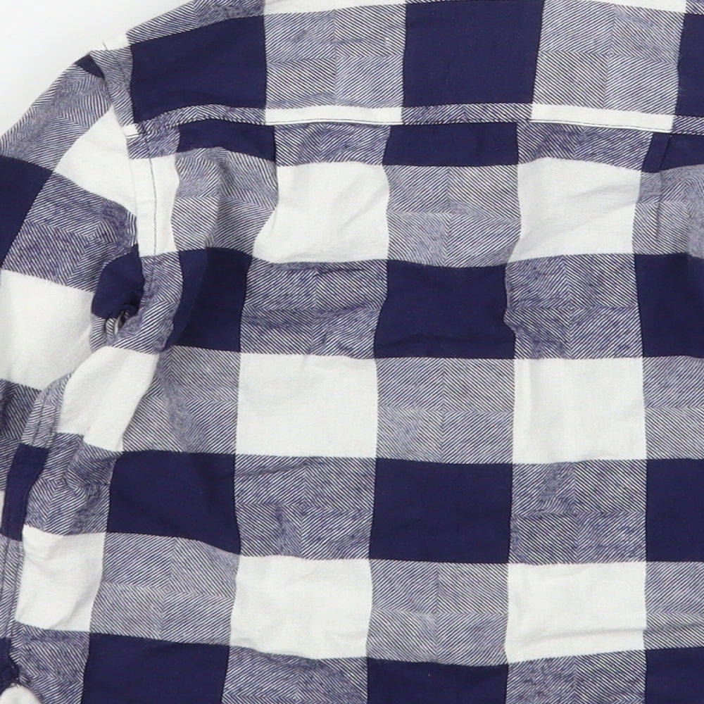 Howick Boys Blue Check Cotton Basic Button-Up Size 3-4 Years Collared