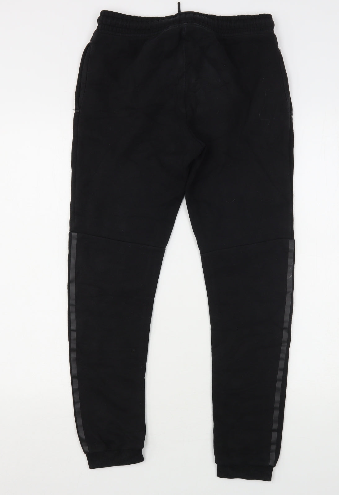 George Boys Black  Cotton Sweatpants Trousers Size 13-14 Years  Regular Drawstring