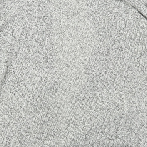 H&M Womens Grey V-Neck  Acrylic Cardigan Jumper Size M