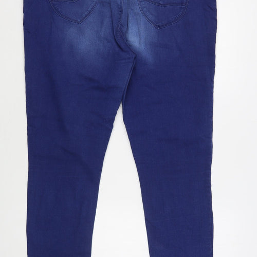 Dorothy Perkins Womens Blue  Cotton Jegging Jeans Size 20 L31 in Regular