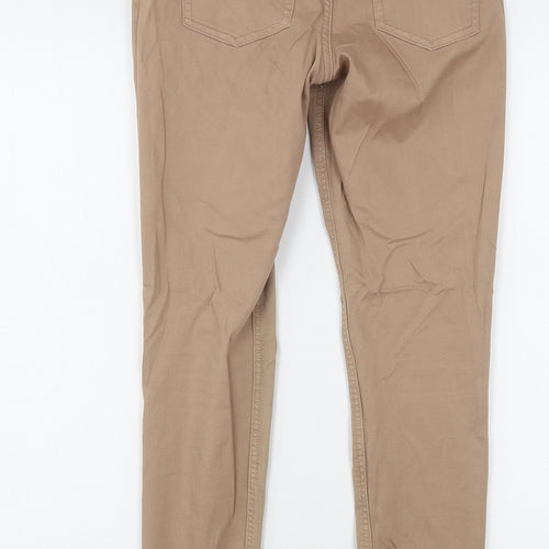 Iconic Womens Beige  Cotton Skinny Jeans Size 30 in L28 in Regular