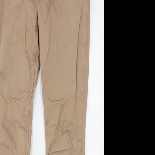 Iconic Womens Beige  Cotton Skinny Jeans Size 30 in L28 in Regular