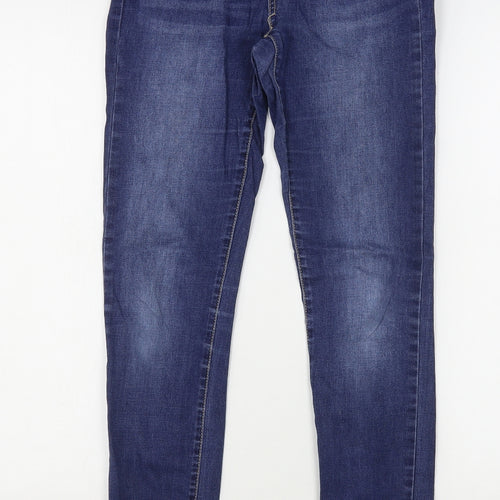 Denim CO Womens Blue  Cotton Skinny Jeans Size 10 L30 in Regular