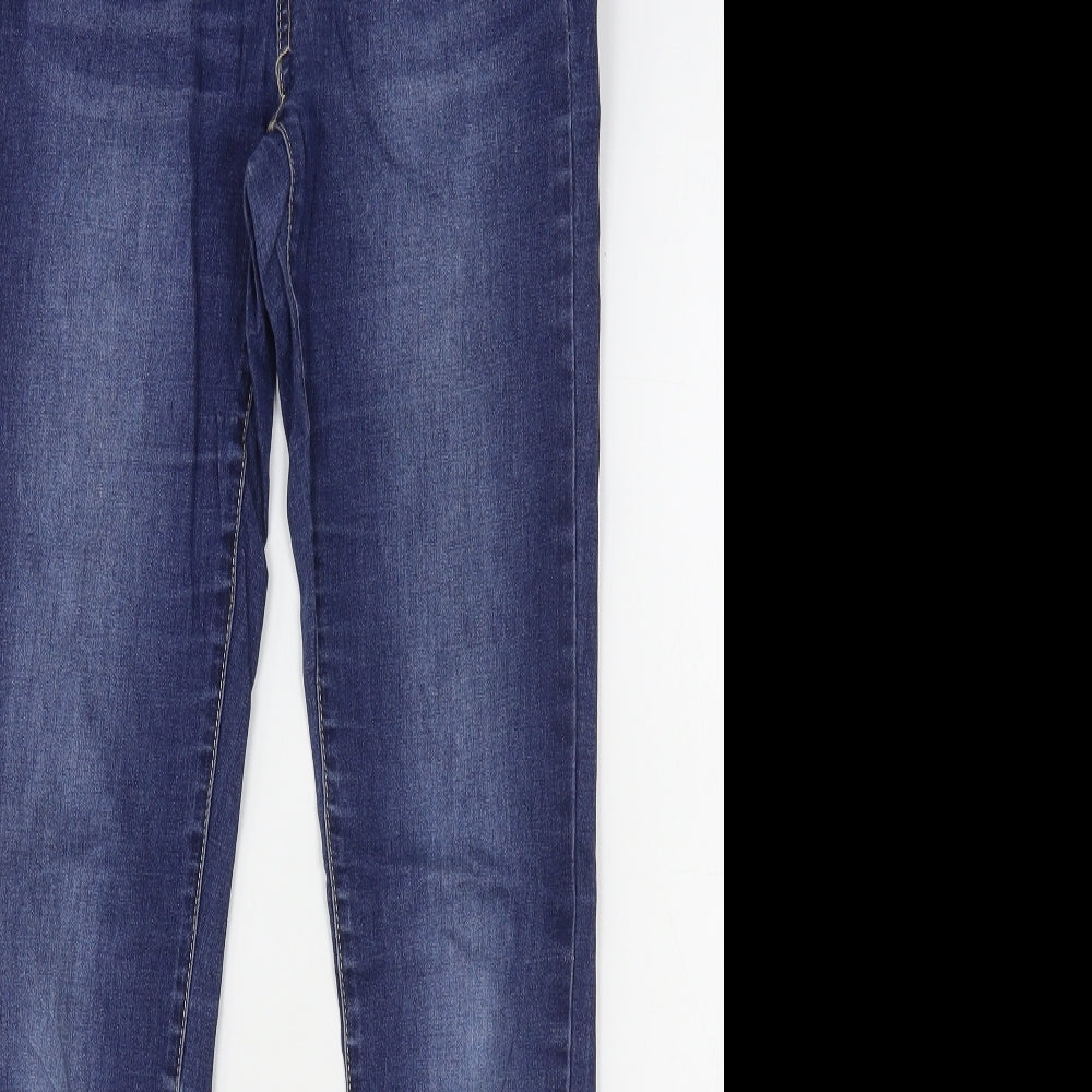 Denim CO Womens Blue  Cotton Skinny Jeans Size 10 L30 in Regular