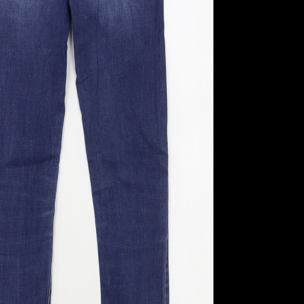 Denim CO Womens Blue  Cotton Skinny Jeans Size 10 L30 in Regular
