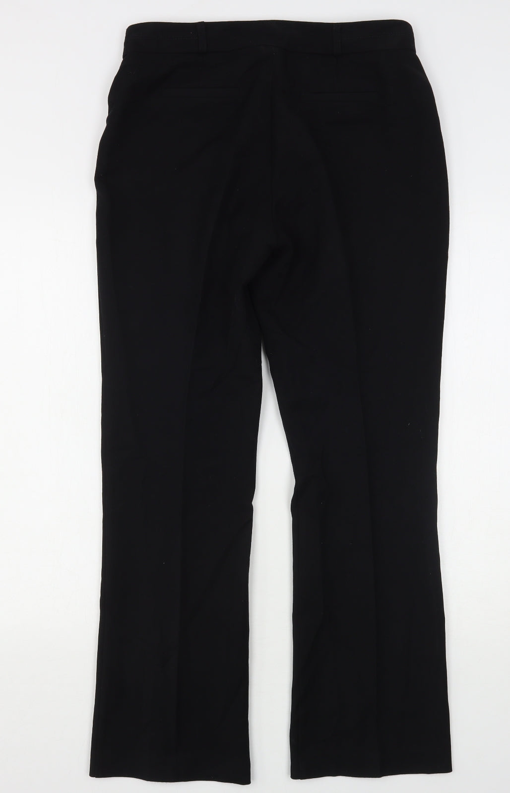 Wallis Womens Black  Polyester Trousers  Size 10 L30 in Regular