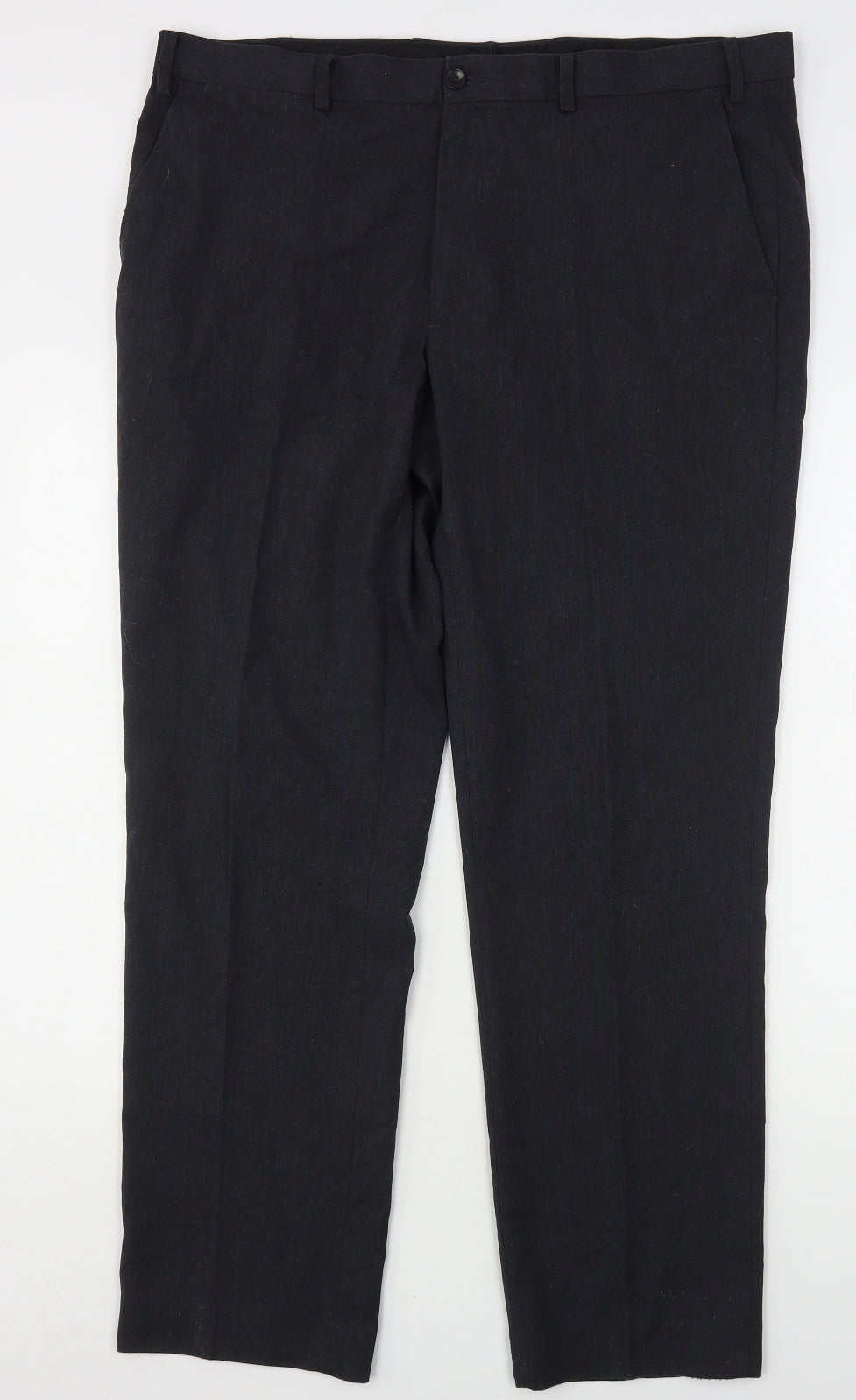 Marks and Spencer Mens Grey  Polyester Trousers  Size 40 L30 in Regular