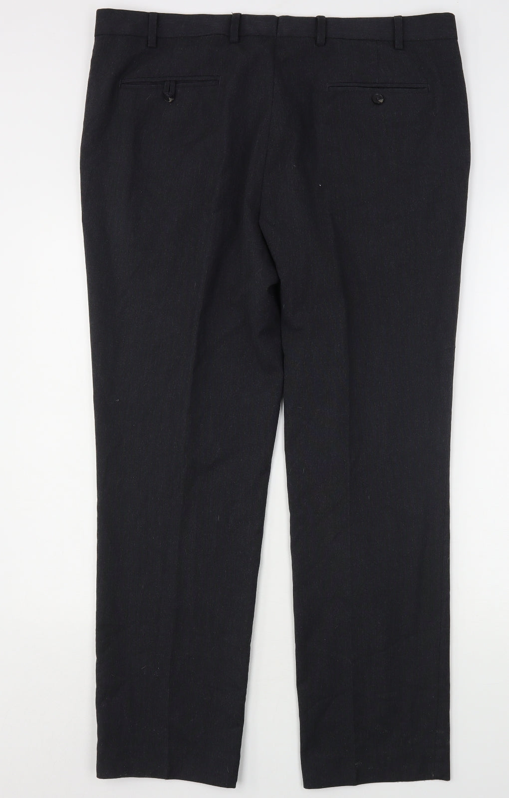 Marks and Spencer Mens Grey  Polyester Trousers  Size 40 L30 in Regular