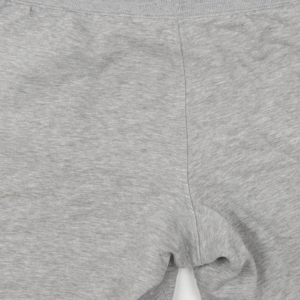 New Look Mens Grey  Cotton Sweat Shorts Size M L7 in Regular Drawstring