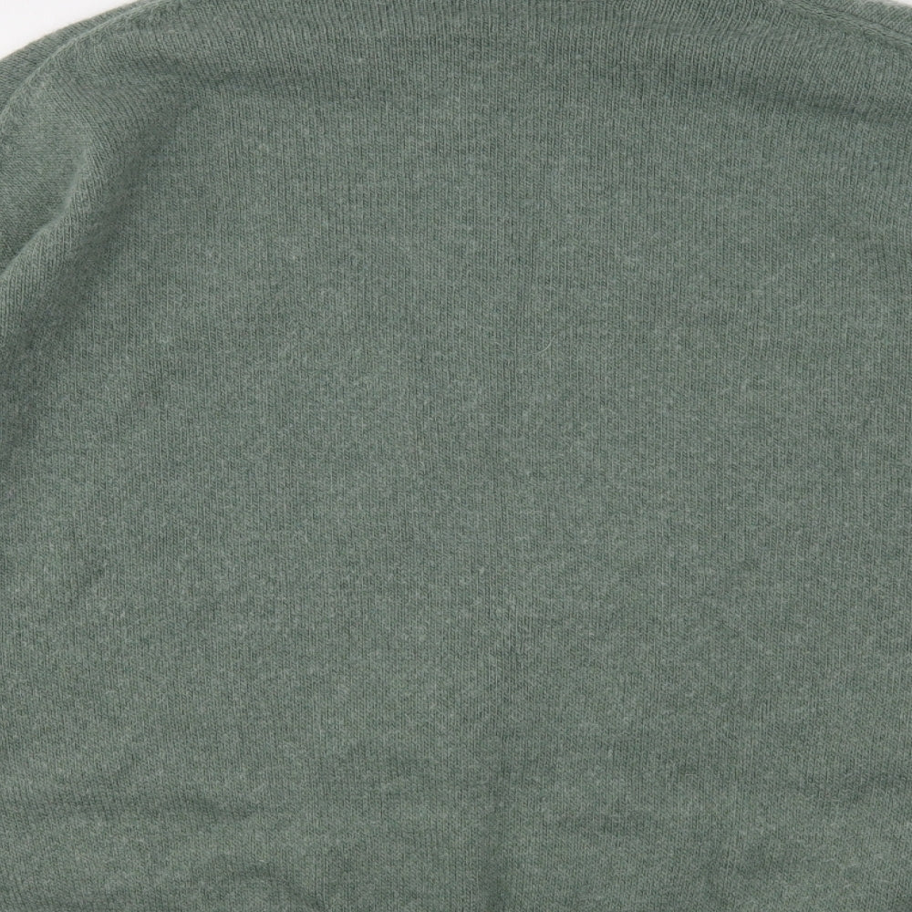 H&M Womens Green Roll Neck  Polyester Pullover Jumper Size XL