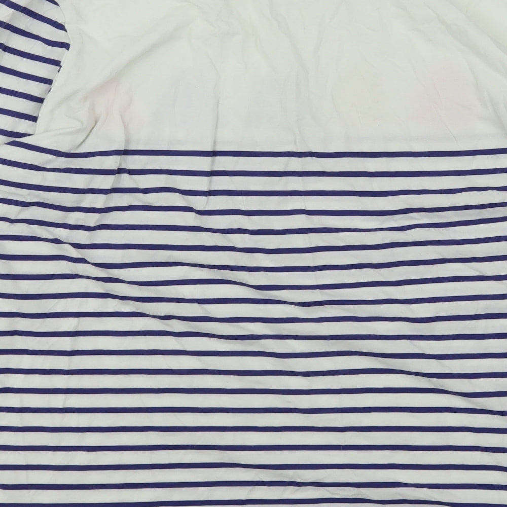 Boden Womens Multicoloured Round Neck Striped Cotton Pullover Jumper Size 20