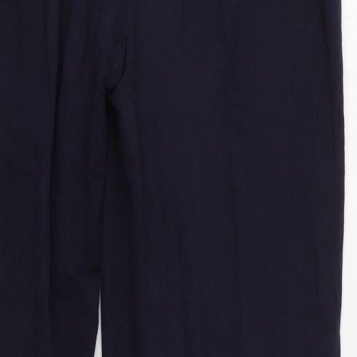 Marks and Spencer Womens Blue  Cotton Jogger Leggings Size 14 L30 in
