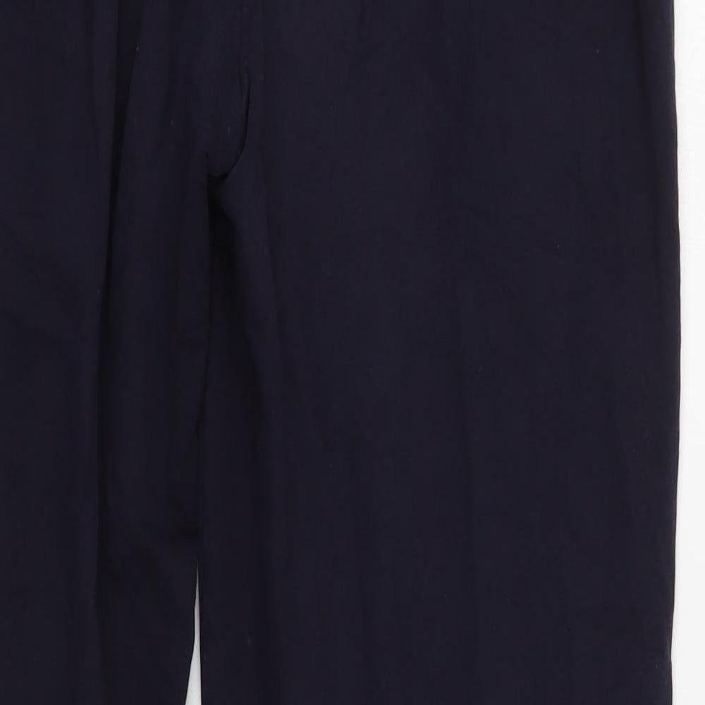 Marks and Spencer Womens Blue  Cotton Jogger Leggings Size 14 L30 in
