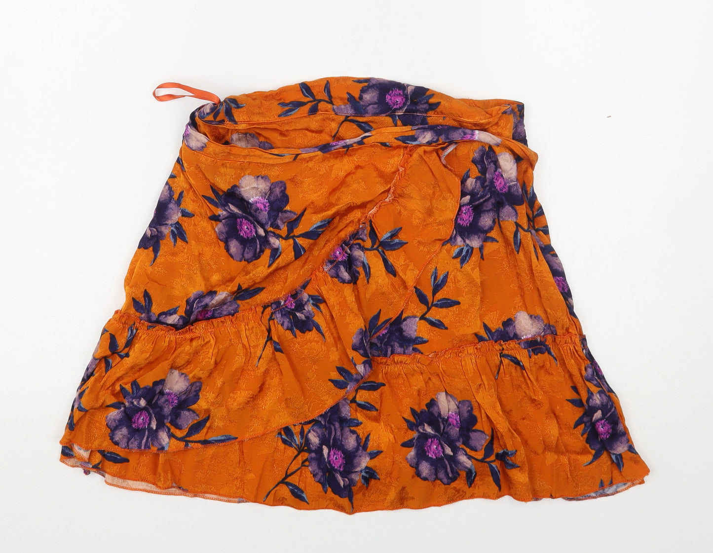 River Island  Womens Multicoloured Floral Viscose Mini Skirt Size 10