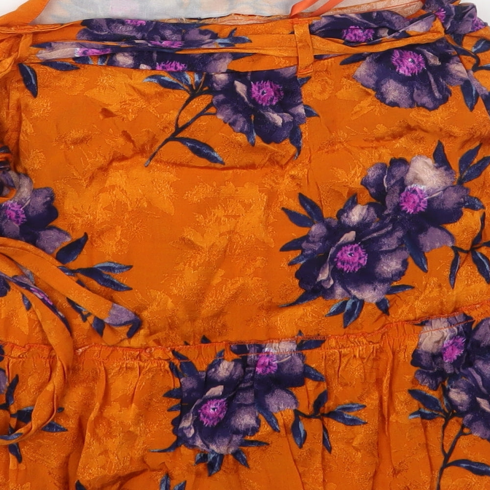 River Island  Womens Multicoloured Floral Viscose Mini Skirt Size 10