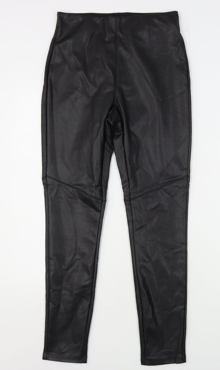 Pimkle Womens Black Polyester Jegging Jeans Size M L28 in Regular