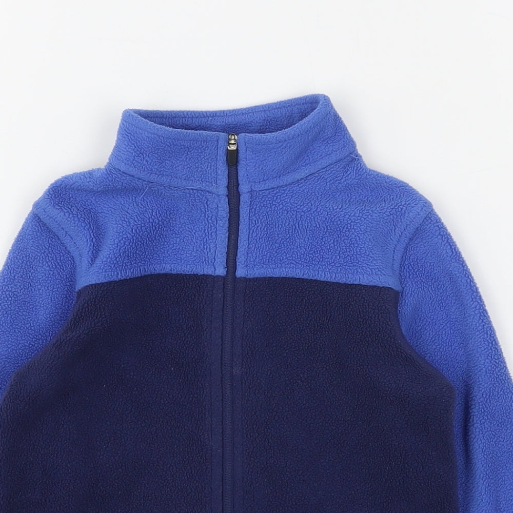 Marks and Spencer Boys Blue  Polyester Full Zip Sweatshirt Size 2-3 Years