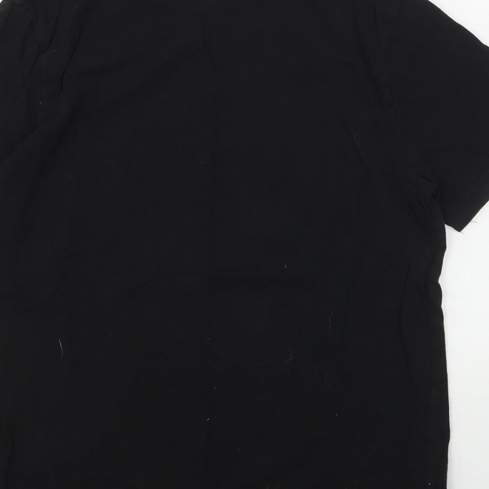 Kiabi Boys Black  Polyester Basic T-Shirt Size 14 Years Round Neck  - Skateboarding