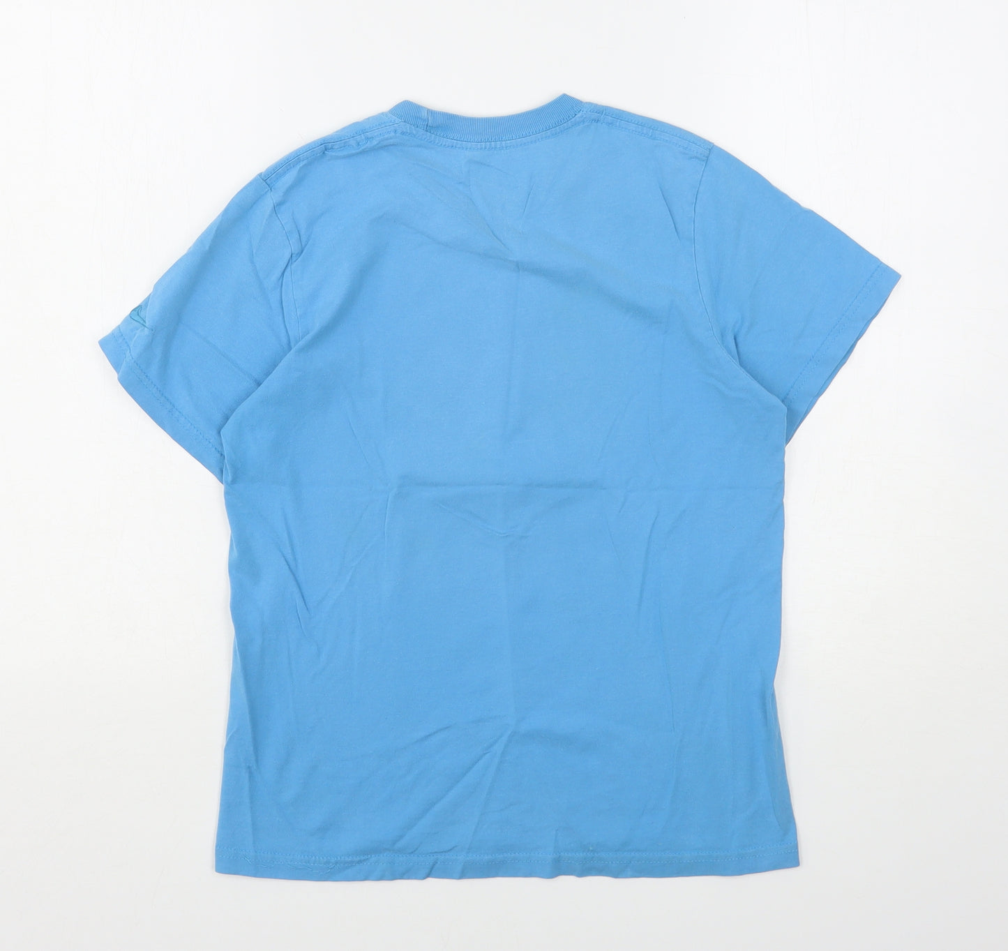 Nike Boys Blue  Polyester Basic T-Shirt Size 10-11 Years Round Neck