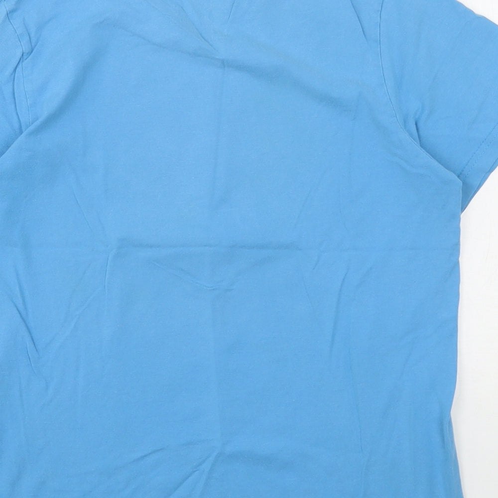 Nike Boys Blue  Polyester Basic T-Shirt Size 10-11 Years Round Neck