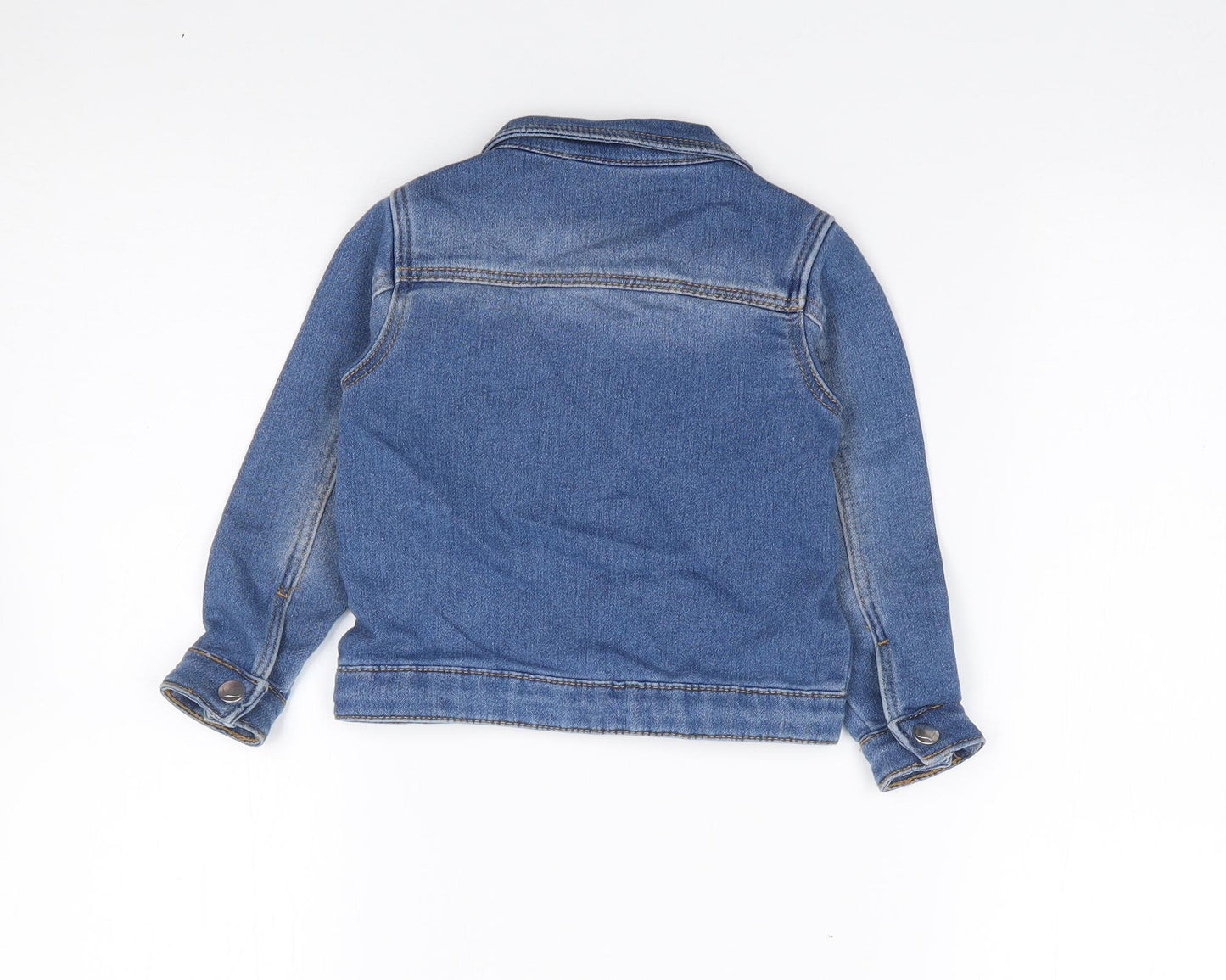 Peacocks Girls Blue   Jacket  Size 18-24 Months   Snap