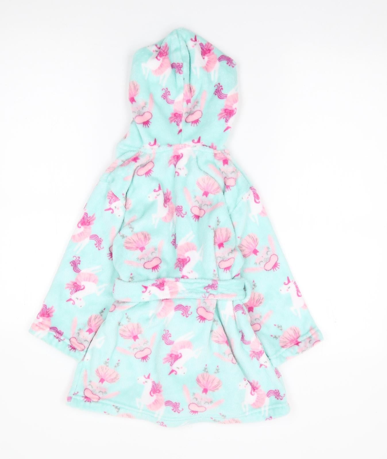 Studio Girls Multicoloured Geometric Polyester Top Robe Size 3-4 Years   - Unicorn