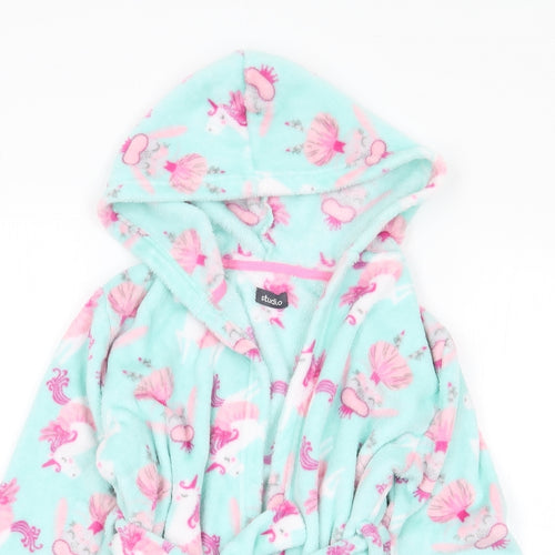 Studio Girls Multicoloured Geometric Polyester Top Robe Size 3-4 Years   - Unicorn