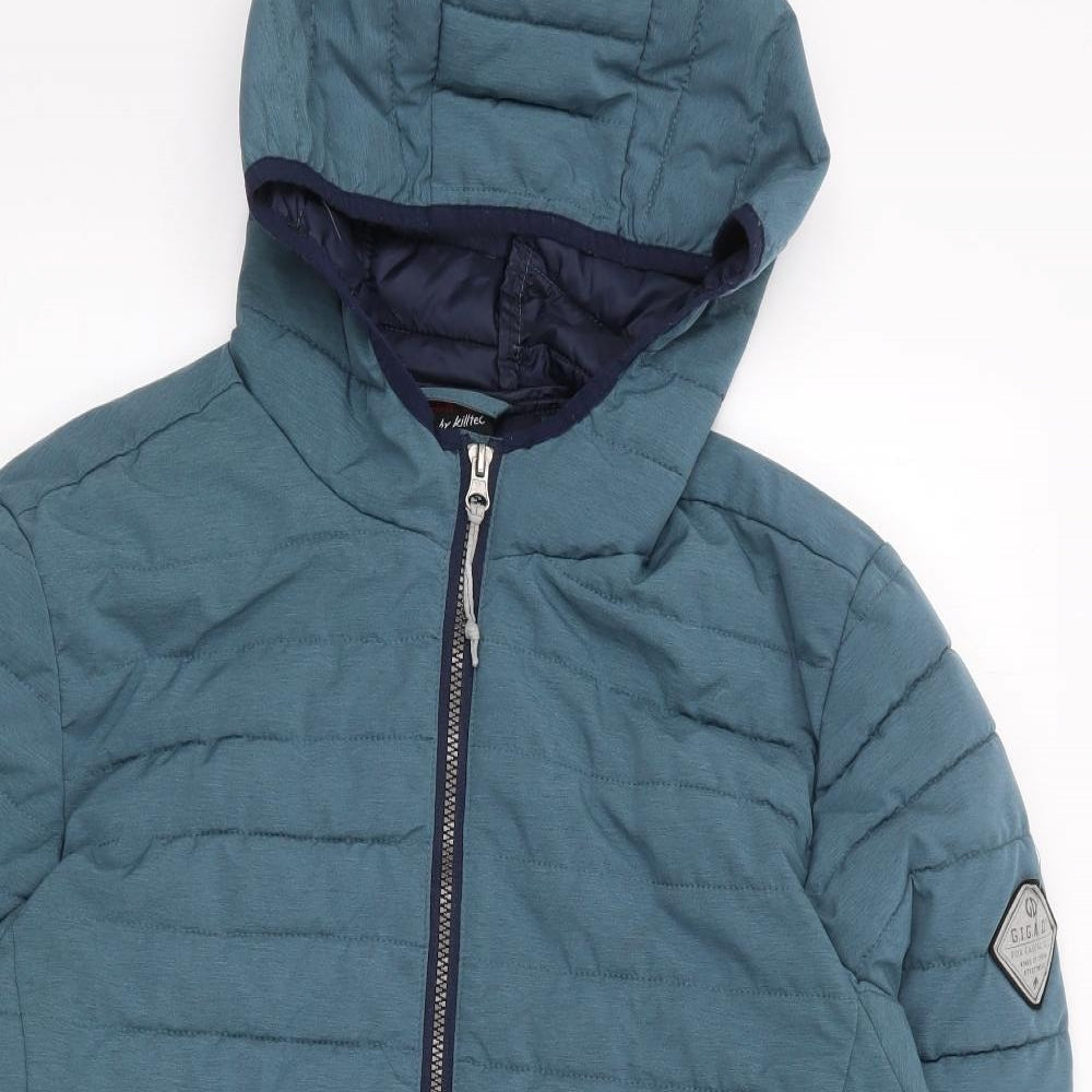 Killtec Womens Green   Puffer Jacket Coat Size L  Zip