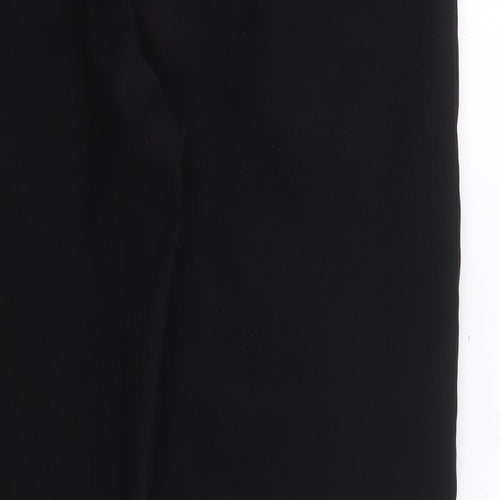 Matalan Mens Black  Polyester Trousers  Size 32 in L29 in Regular Zip