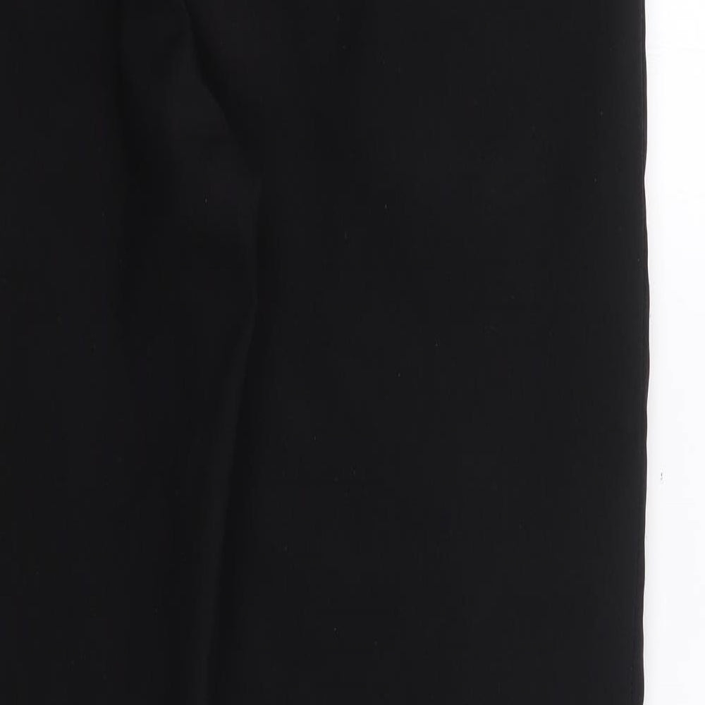 Matalan Mens Black  Polyester Trousers  Size 32 in L29 in Regular Zip