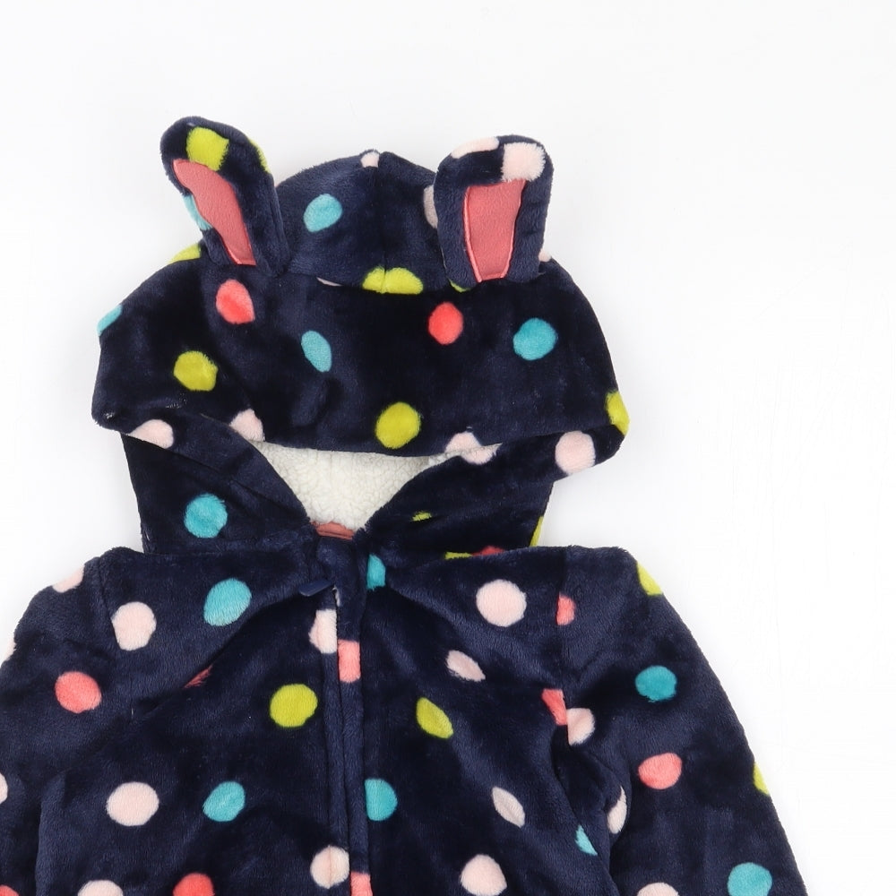 George Girls Multicoloured Polka Dot Polyester Top One Piece Size 4-5 Years  Zip