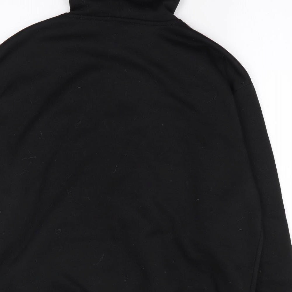 Lee Cooper Mens Black  Polyester Full Zip Hoodie Size XL