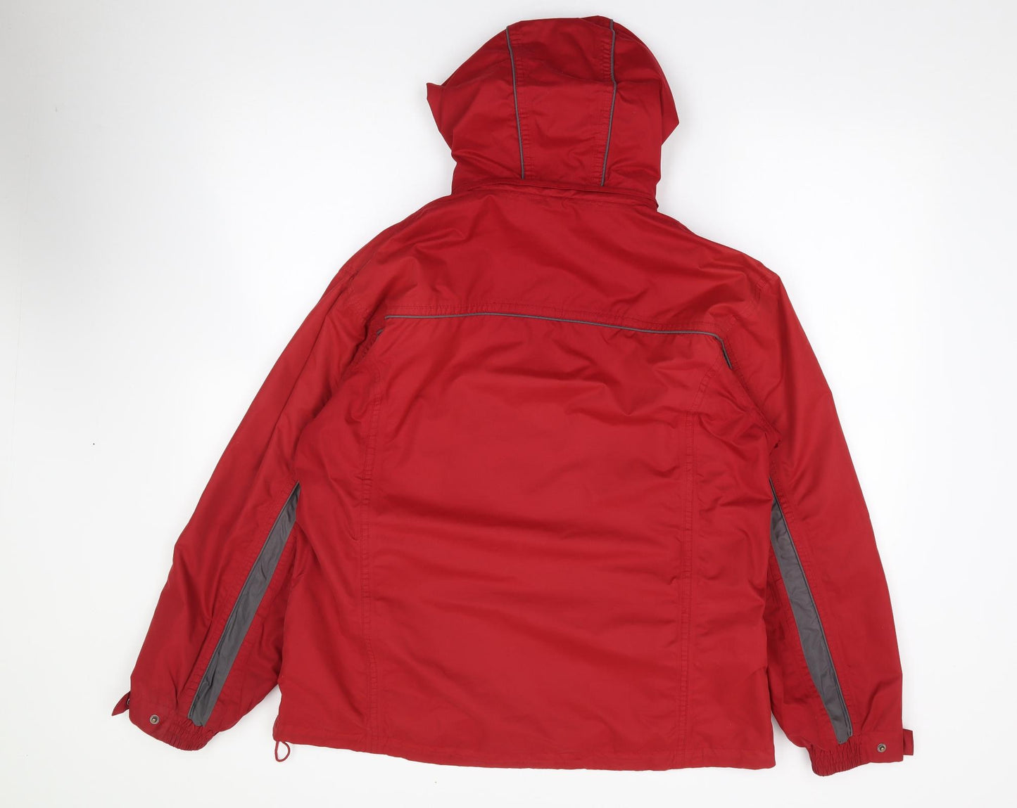 One Valley Womens Red   Rain Coat Coat Size M  Zip