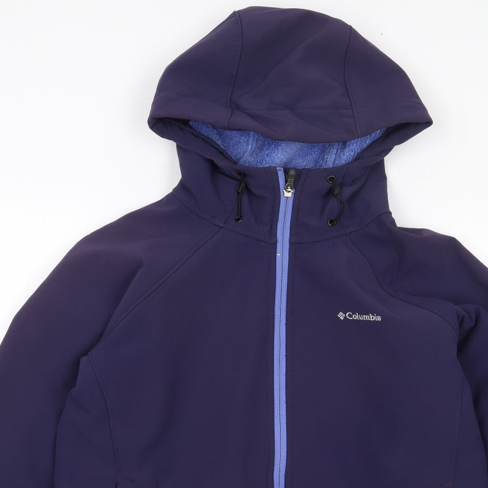 Columbia Womens Purple   Rain Coat Jacket Size L  Zip